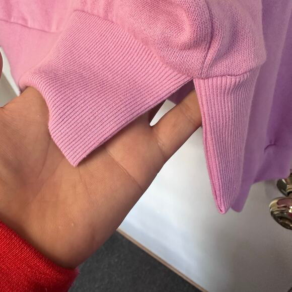 Womans Colsie fleece pink lounge crewneck sweatshirt size XL - Picture 5 of 6